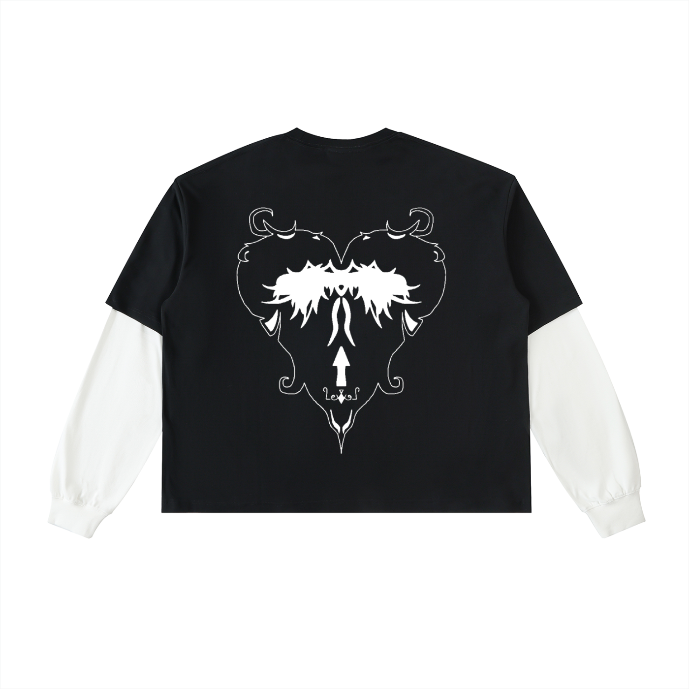 LeveL Contrast Sleeve Cotton T-Shirt